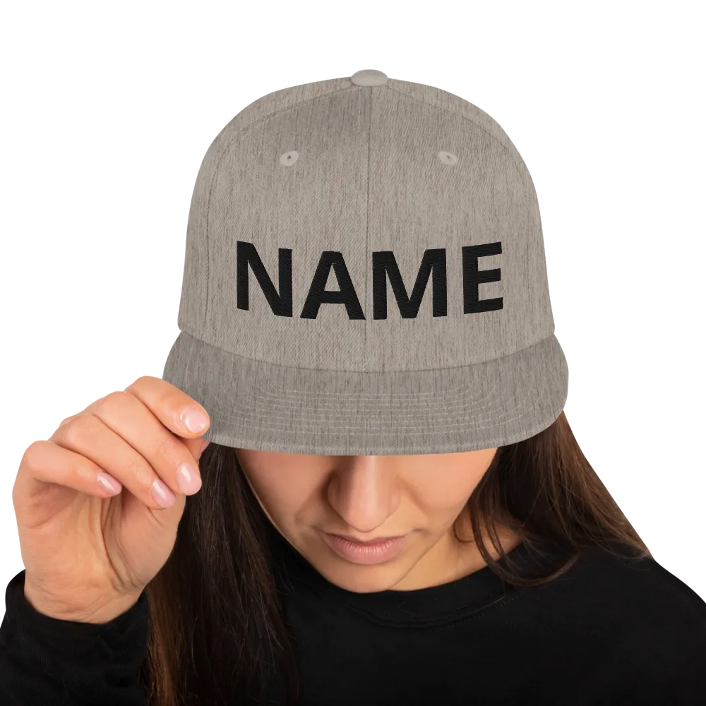 Custom Name Snapback Hat