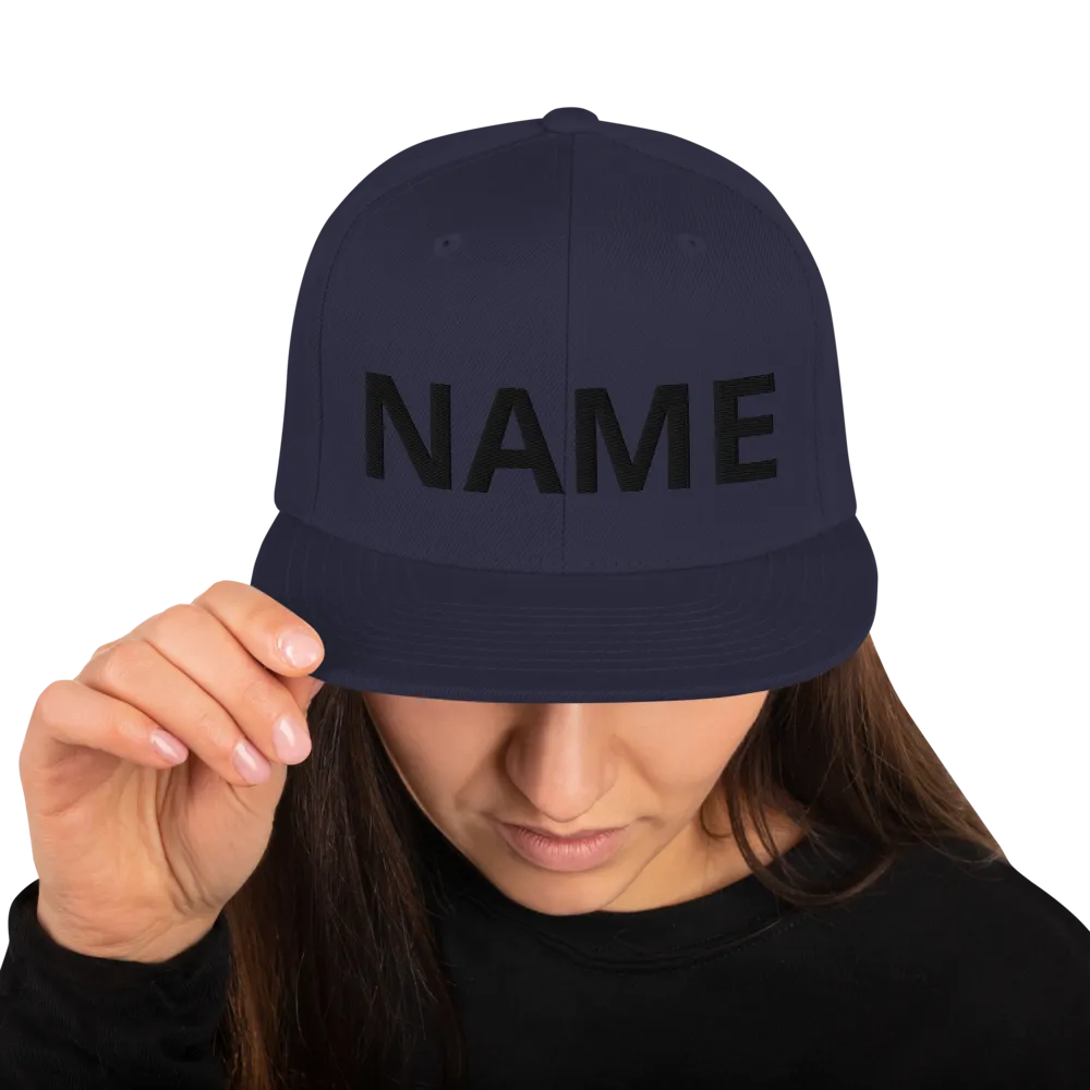 Custom Name Snapback Hat