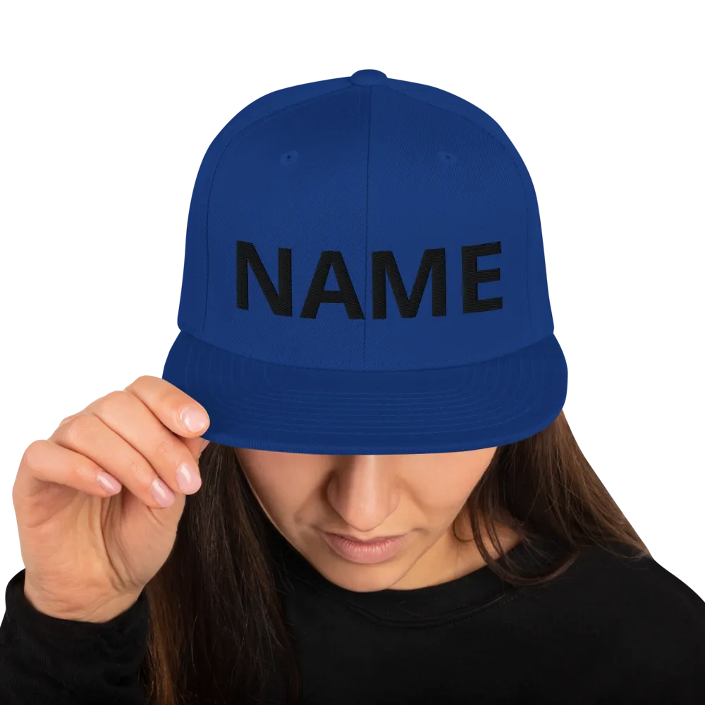 Custom Name Snapback Hat