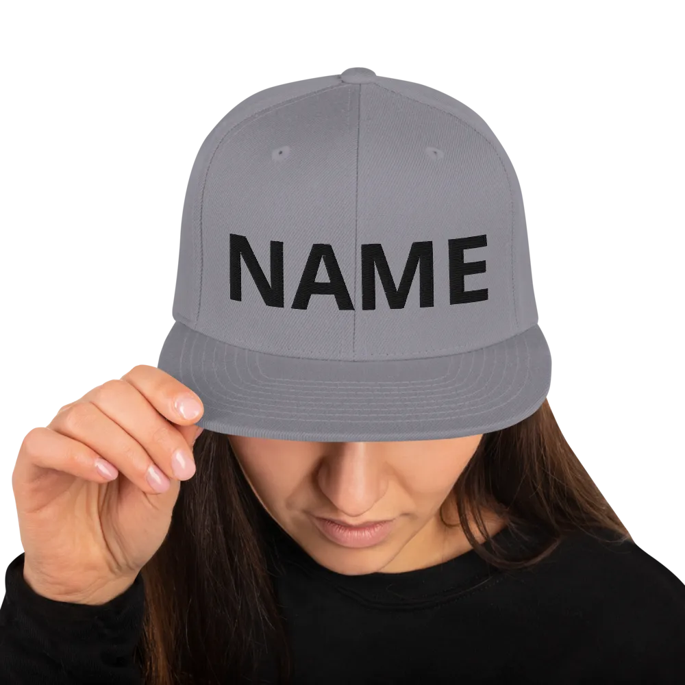 Custom Name Snapback Hat