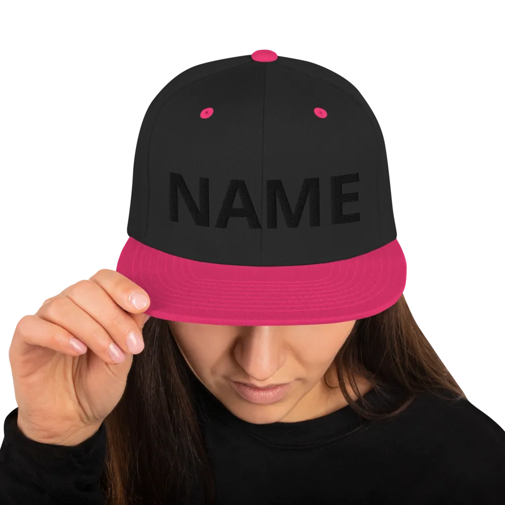 Custom Name Snapback Hat