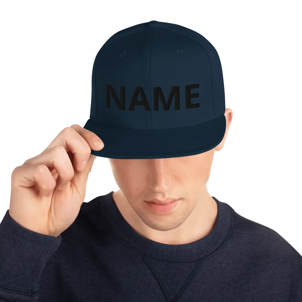 Custom Name Snapback Hat