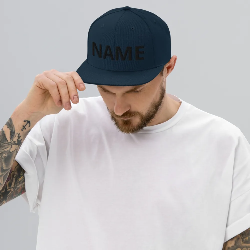 Custom Name Snapback Hat