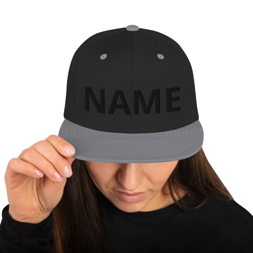 Custom Name Snapback Hat