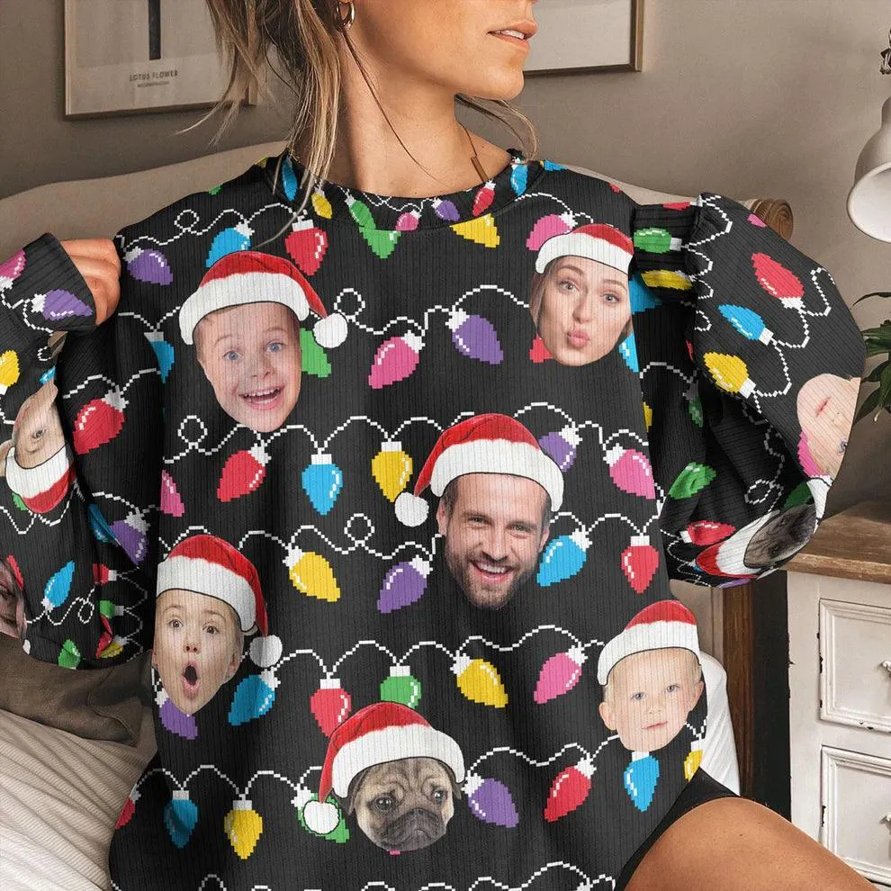 Custom Photo - Custom Face Christmas - Personalized Ugly Sweater | Sweatshirt | Funny Christmas Gifts for Family