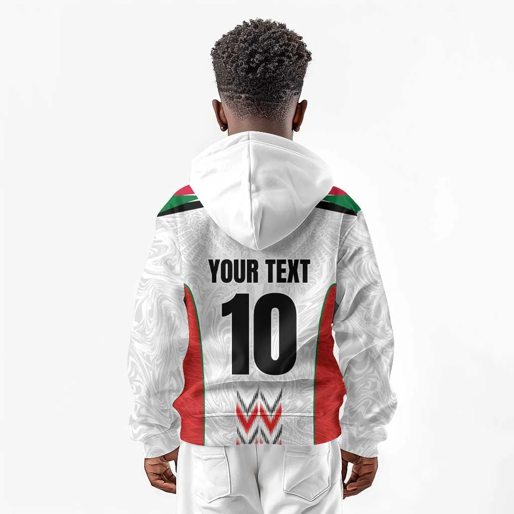 Custom Sudan Football Kid Hoodie Wings of Victory - Go Falcons of Jediane LT03