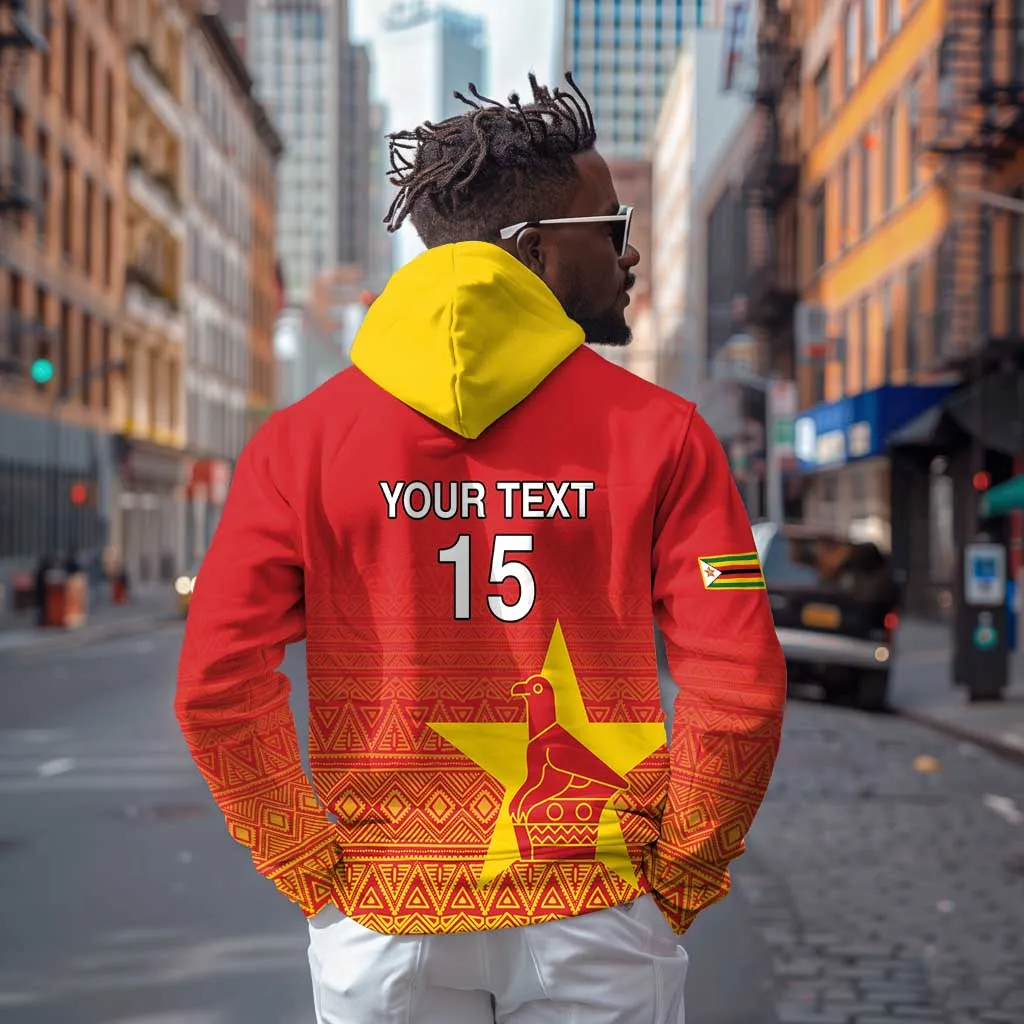 Custom Zimbabwe Cricket Zip Hoodie Go Champions LT15