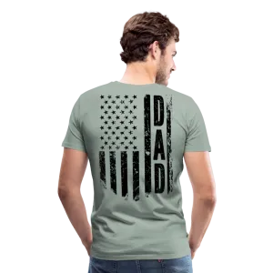 Dad American Flag Men's Premium T-Shirt
