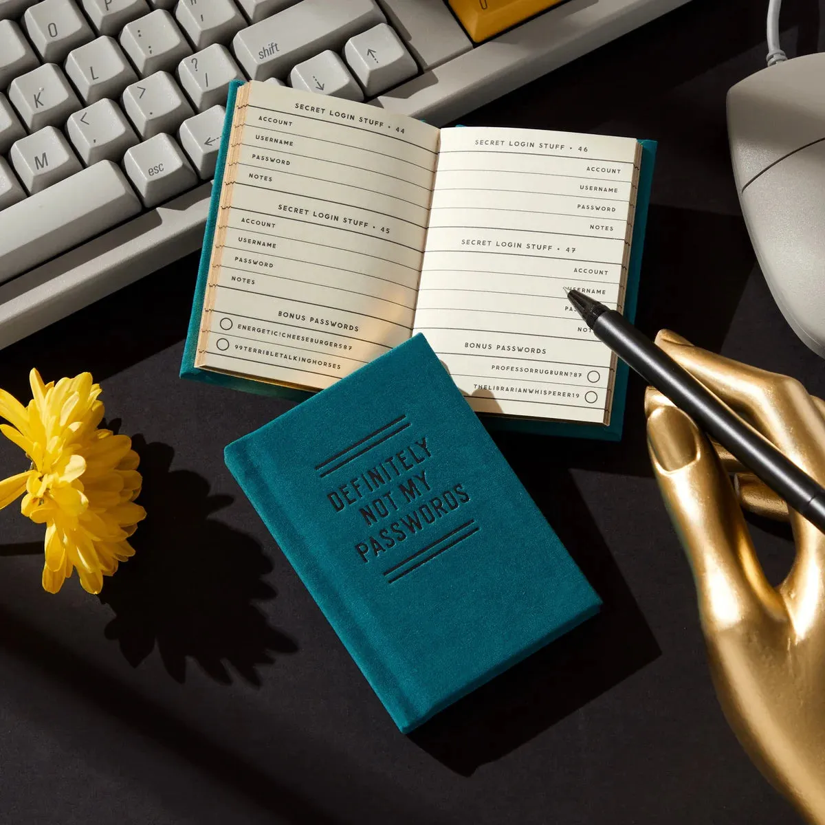 Definitely Not My Passwords: A Tiny Password Diary