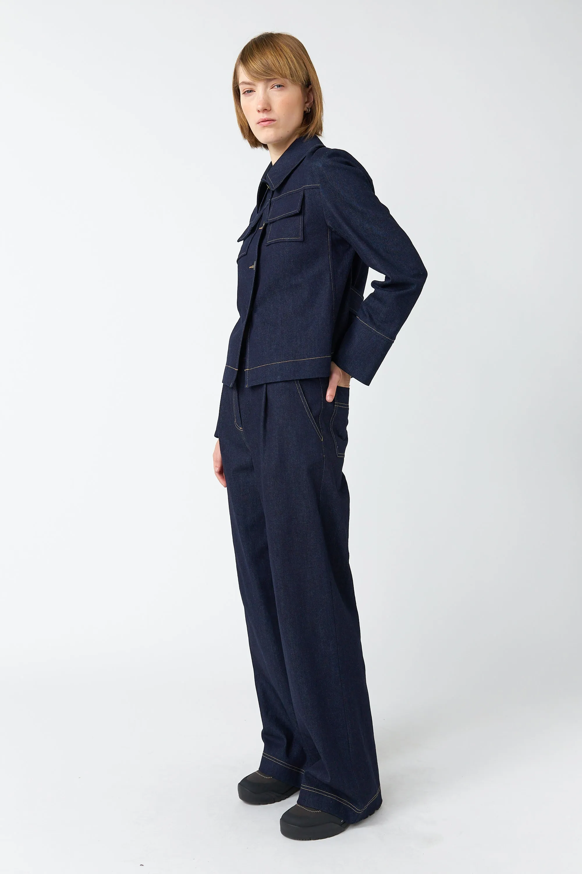 Denim cadet jacket