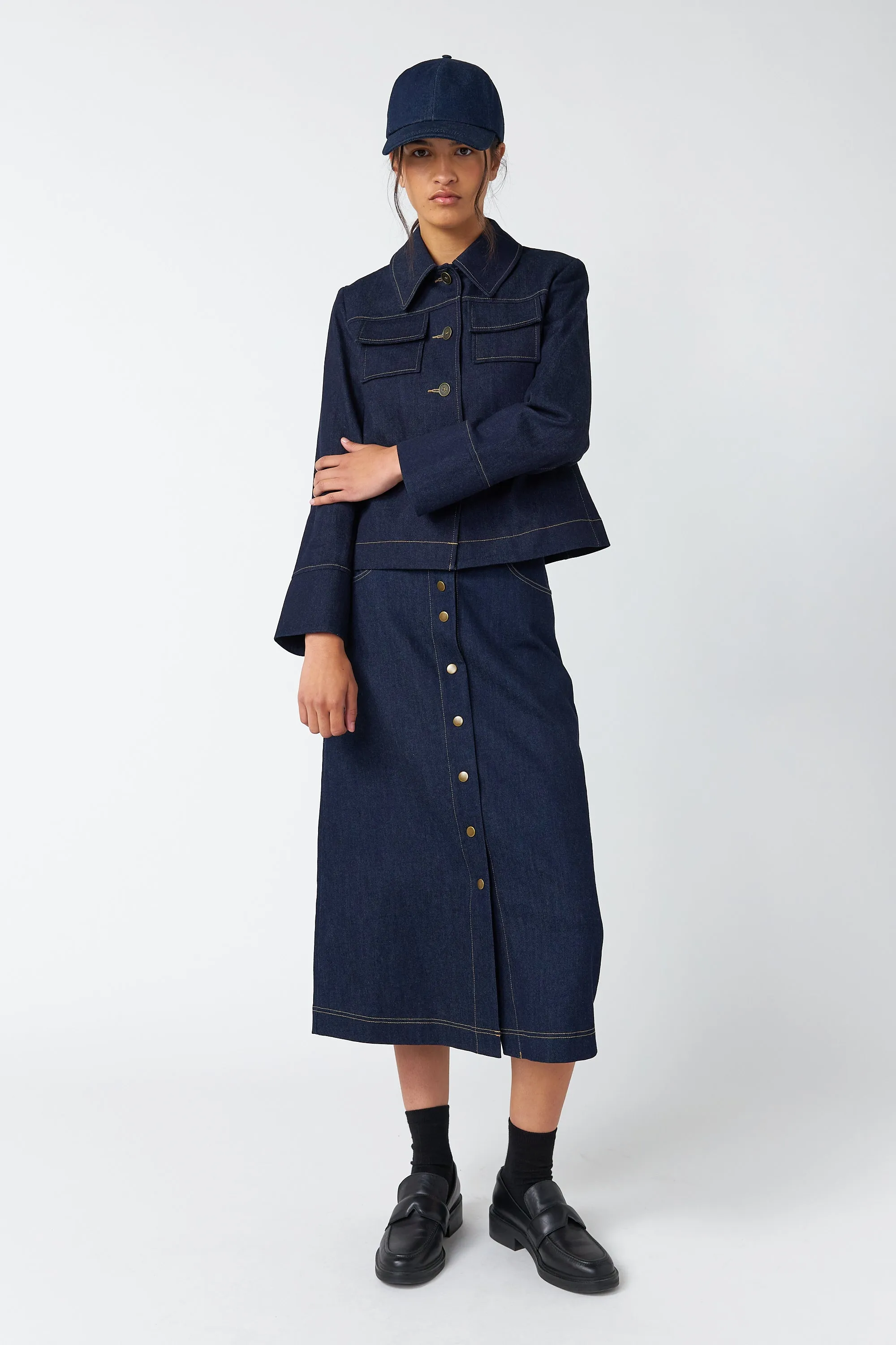 Denim cadet jacket