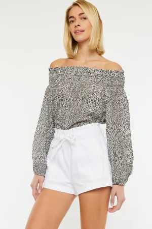 Deysi  Ultra High Paper Bag Shorts
