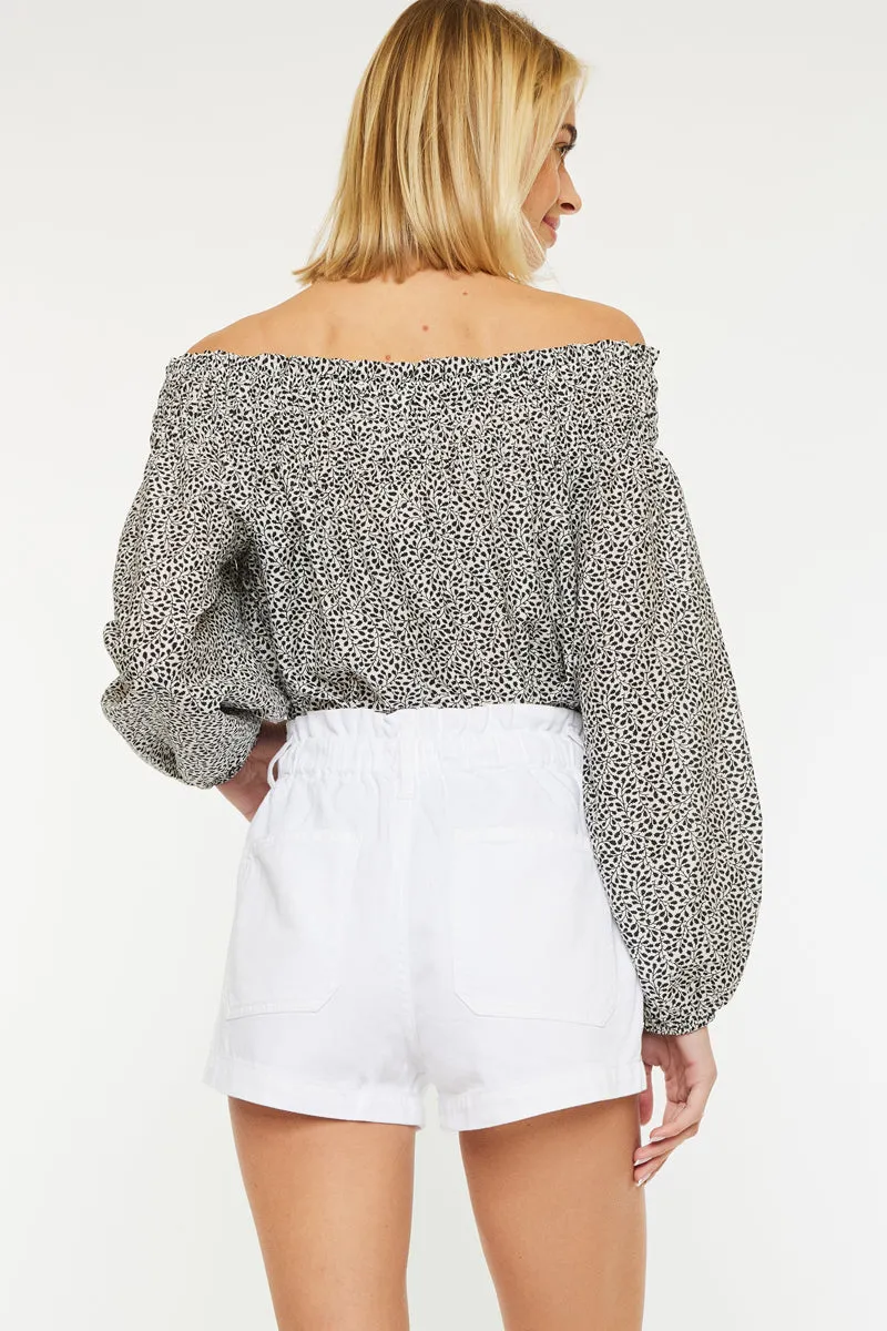 Deysi  Ultra High Paper Bag Shorts