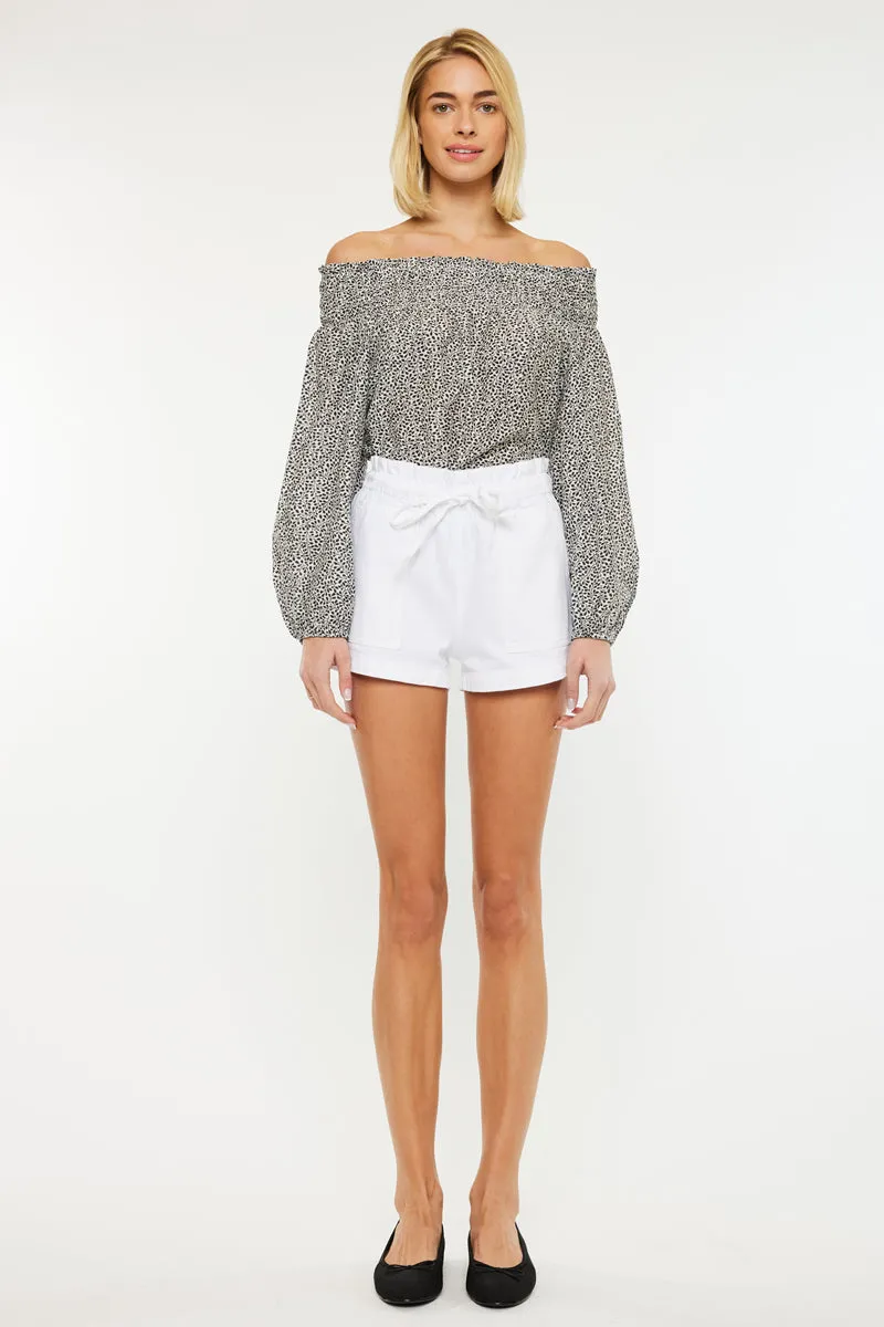 Deysi  Ultra High Paper Bag Shorts