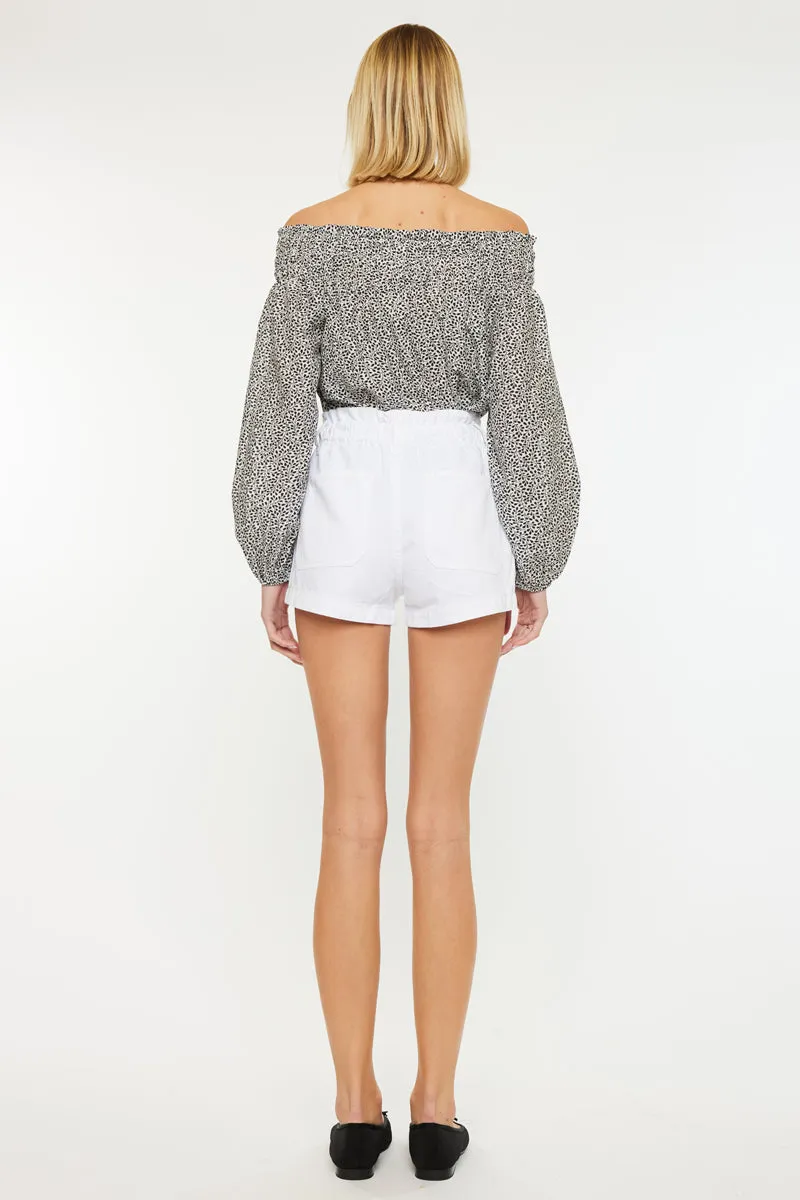 Deysi  Ultra High Paper Bag Shorts