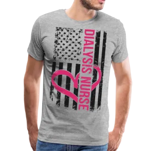 Dialysis Nurse Flag Men's Premium T-Shirt (CK1582)