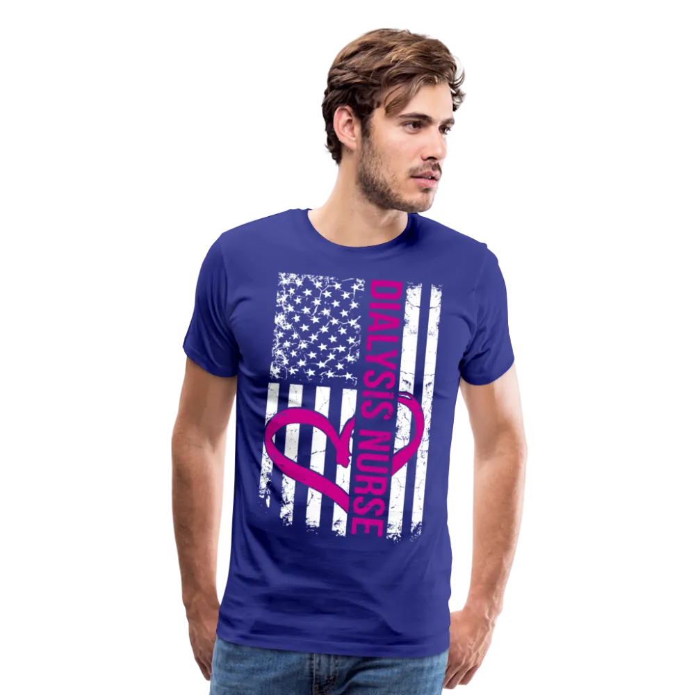 Dialysis Nurse Flag Men's Premium T-Shirt (CK1582)