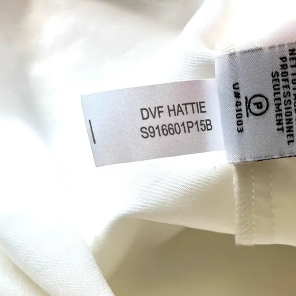 Diane Von Furstenberg DVF Hattie white high rise  pleated shorts