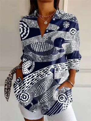 Dina | Print Blouse