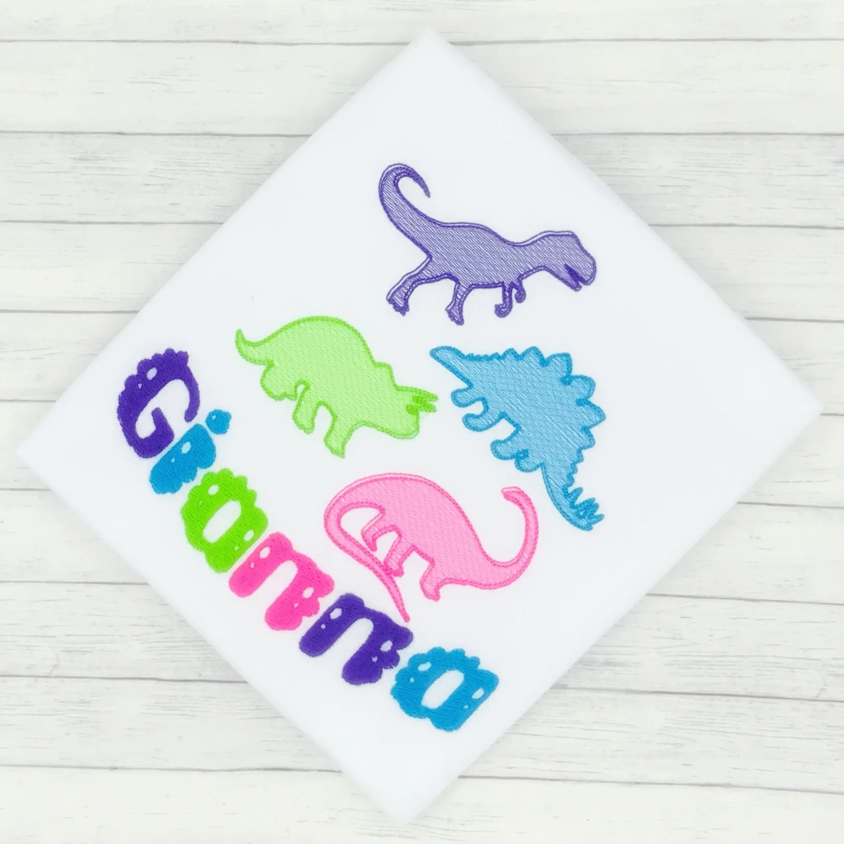 Dinosaur Mix Sketch (girl) - Name Shirt