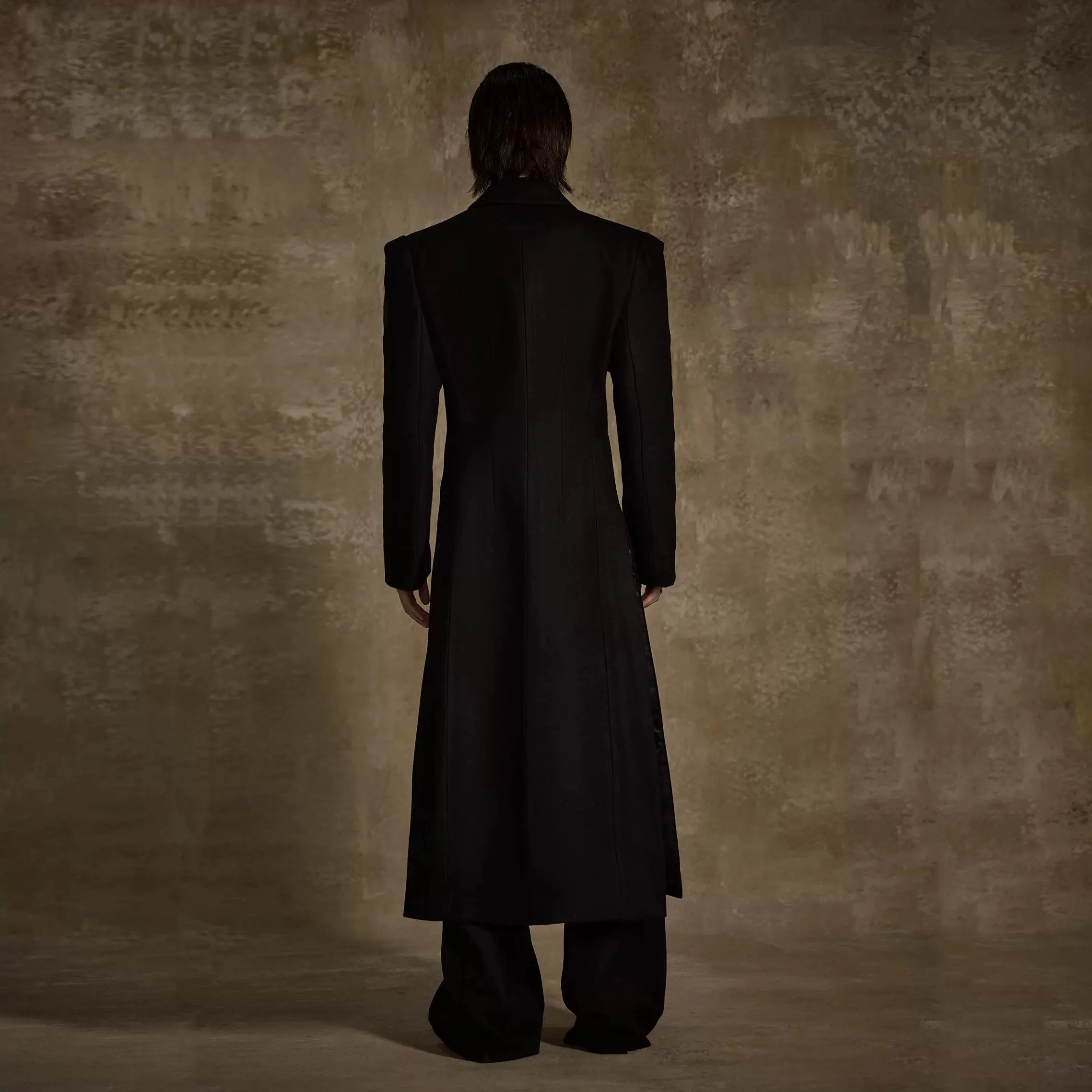 Double-Breasted Wool Overcoat