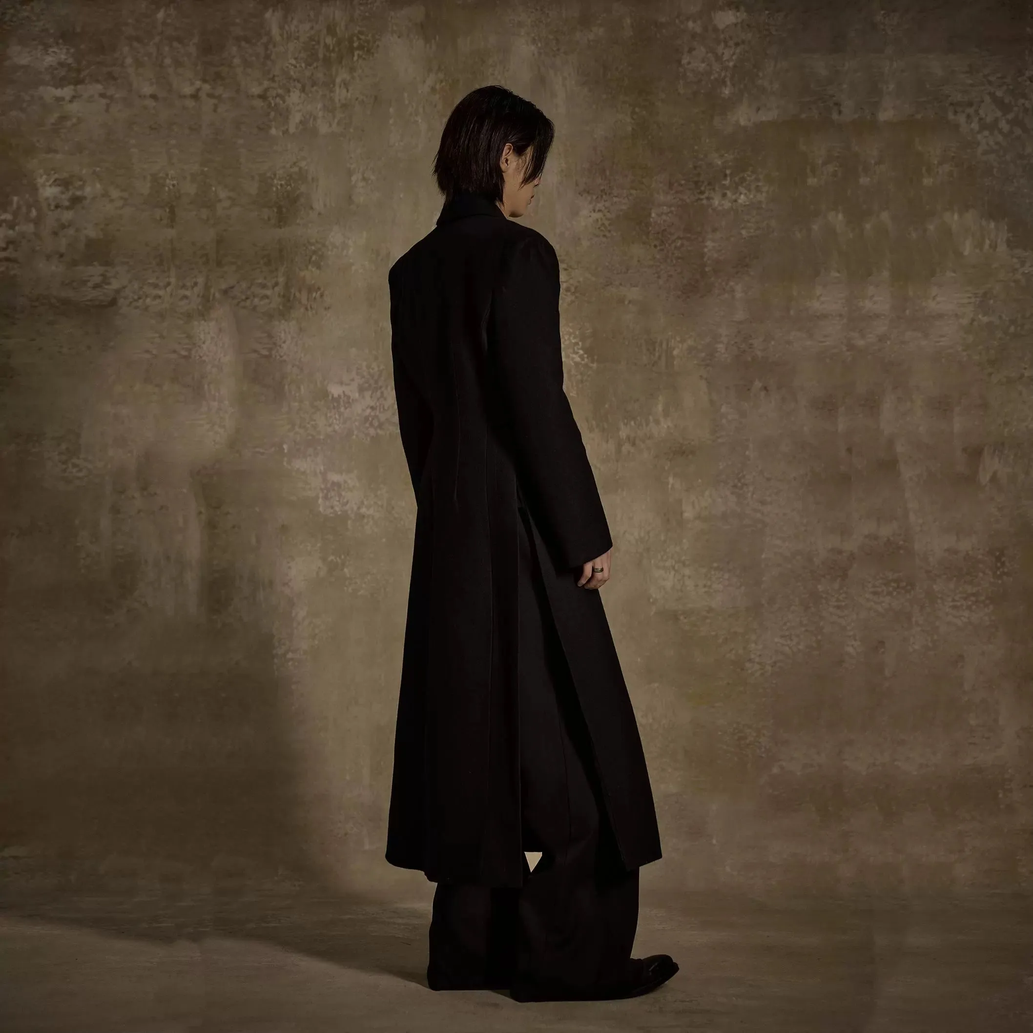 Double-Breasted Wool Overcoat