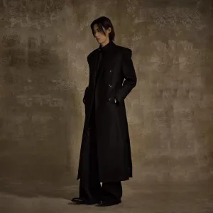 Double-Breasted Wool Overcoat