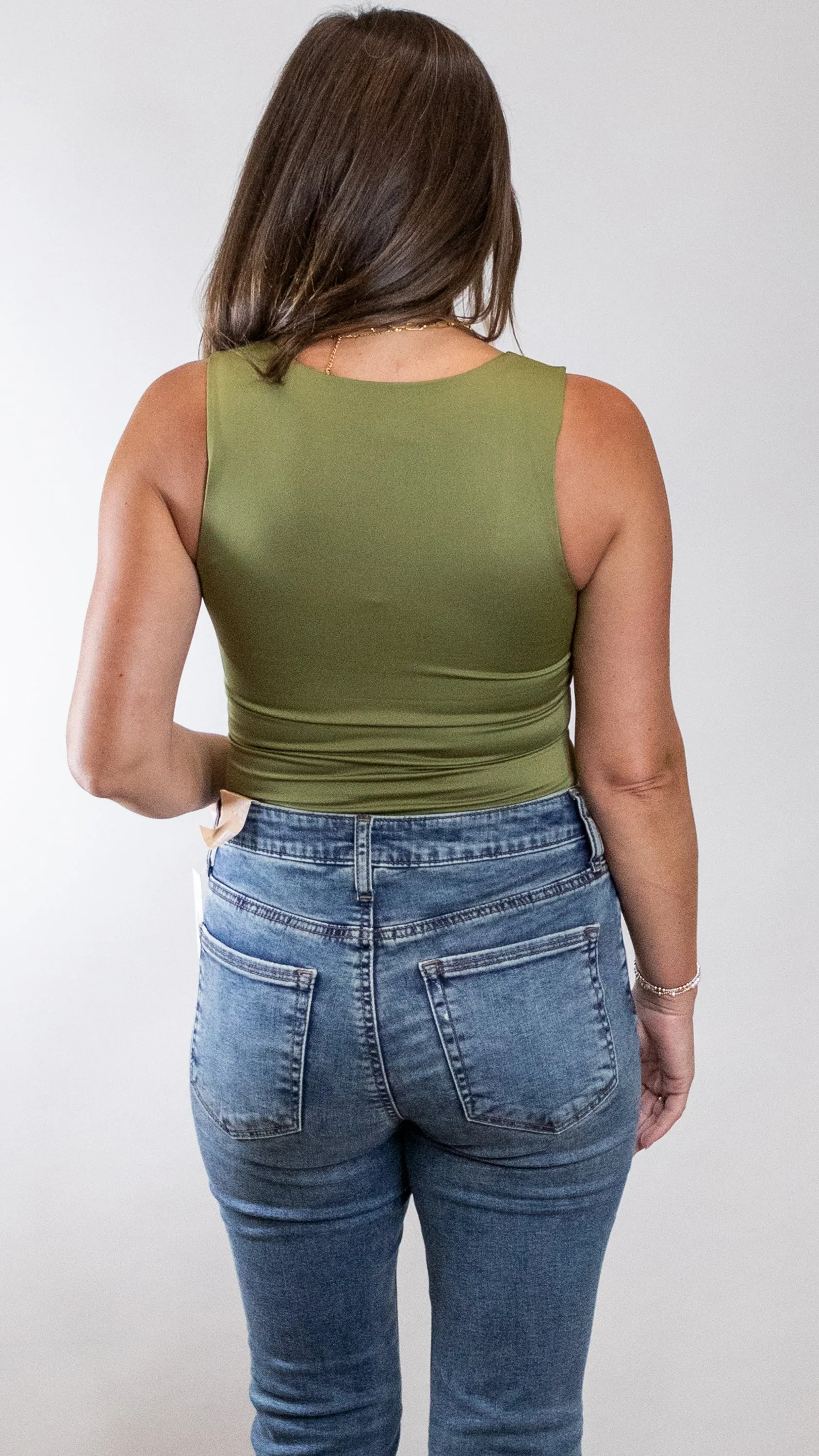 DOUBLE LINED SCOOP NECK TANK