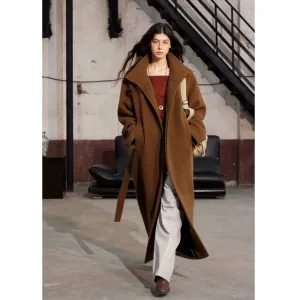 Double-Sided Wool Long Coat