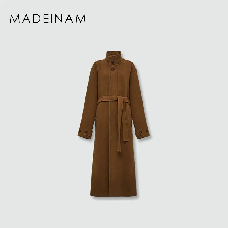 Double-Sided Wool Long Coat