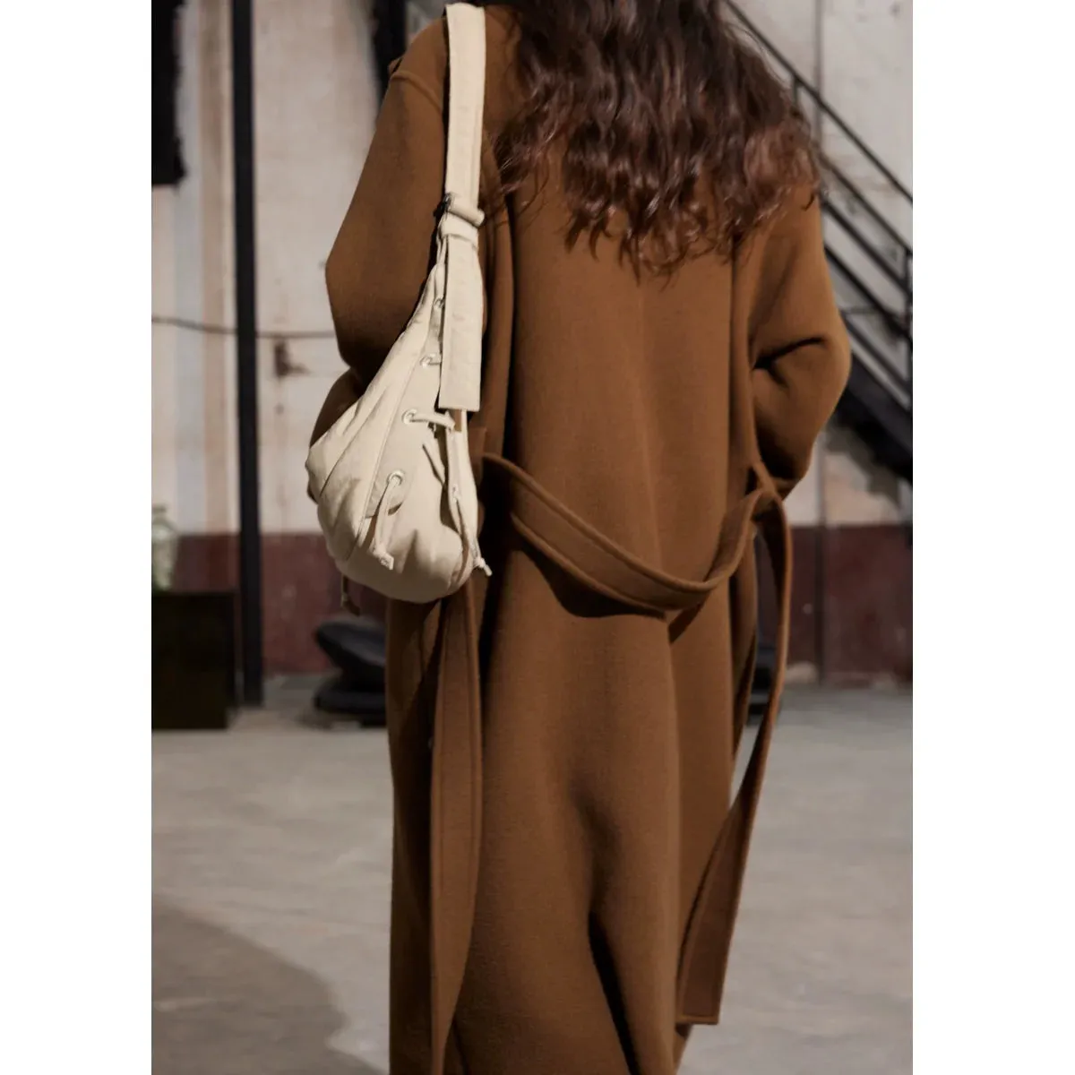 Double-Sided Wool Long Coat