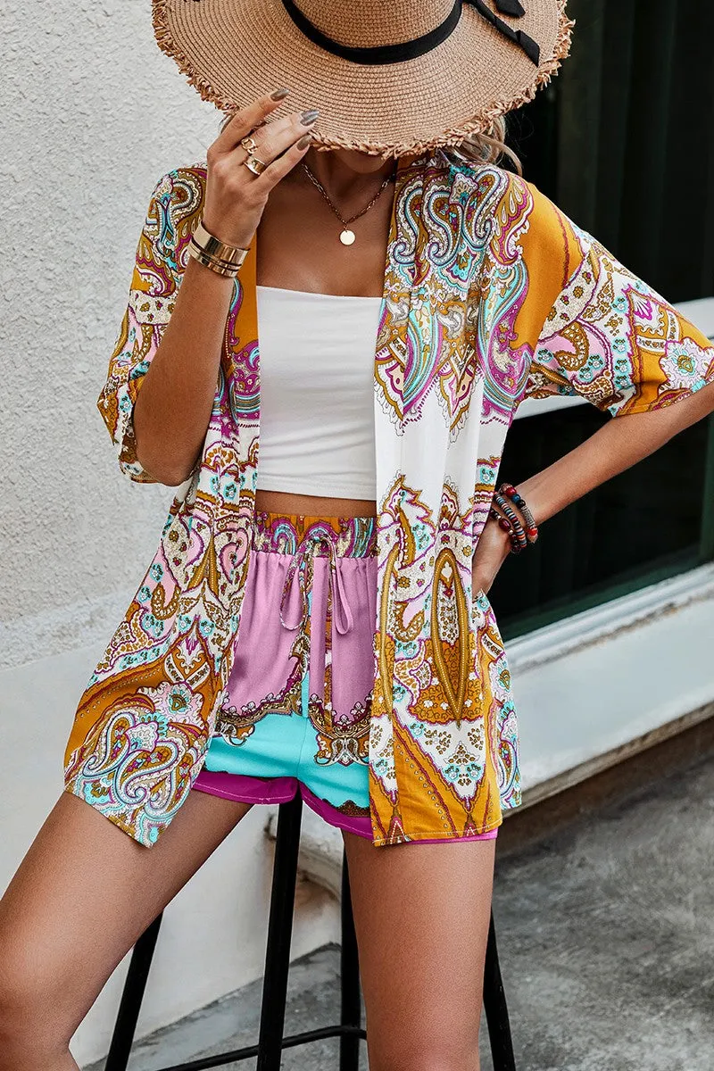 Dreamy Paisley Open Front Set