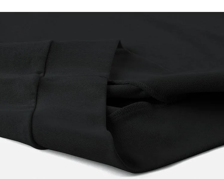 Drop Shoulder Half Turtleneck T-shirt