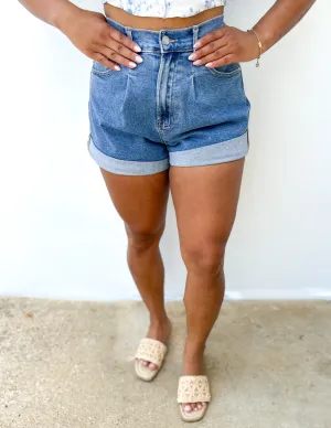 Drown Me In Love Loose Fit Denim Shorts