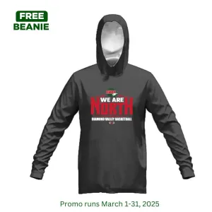 DVBA We Are North Fleece Hoodie Dark Marle Grey