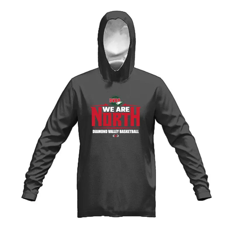 DVBA We Are North Fleece Hoodie Dark Marle Grey