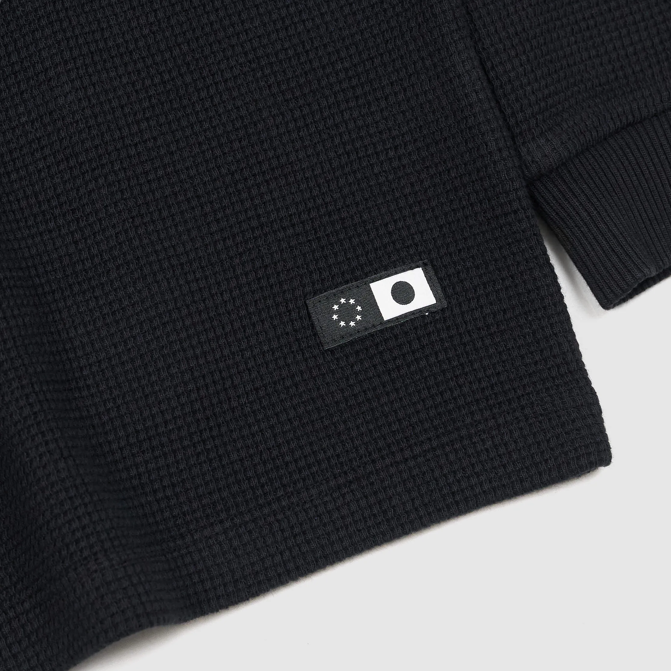 Edwin Crew Neck Waffle Long Sleeve Shirt