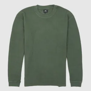Edwin Crew Neck Waffle Long Sleeve Shirt