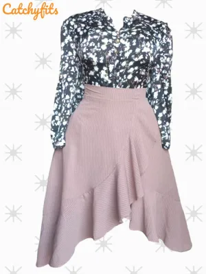 Elegant Floral Blouse for Women – Chic Office Wear & Casual Style