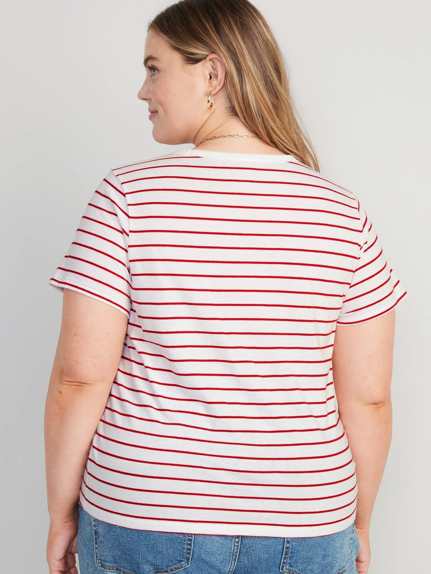 EveryWear Striped Slub-Knit T-Shirt for Women