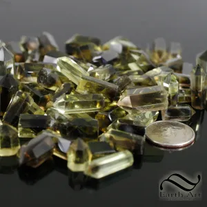 Facet Grade Bi-Colored Quartz Rough - 5 gram parcel