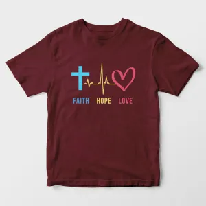 Faith Hope Love Kids T-Shirt