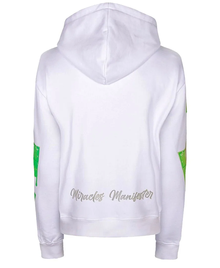 Fiesta Bull Reflective Affirmation Hoodie - White