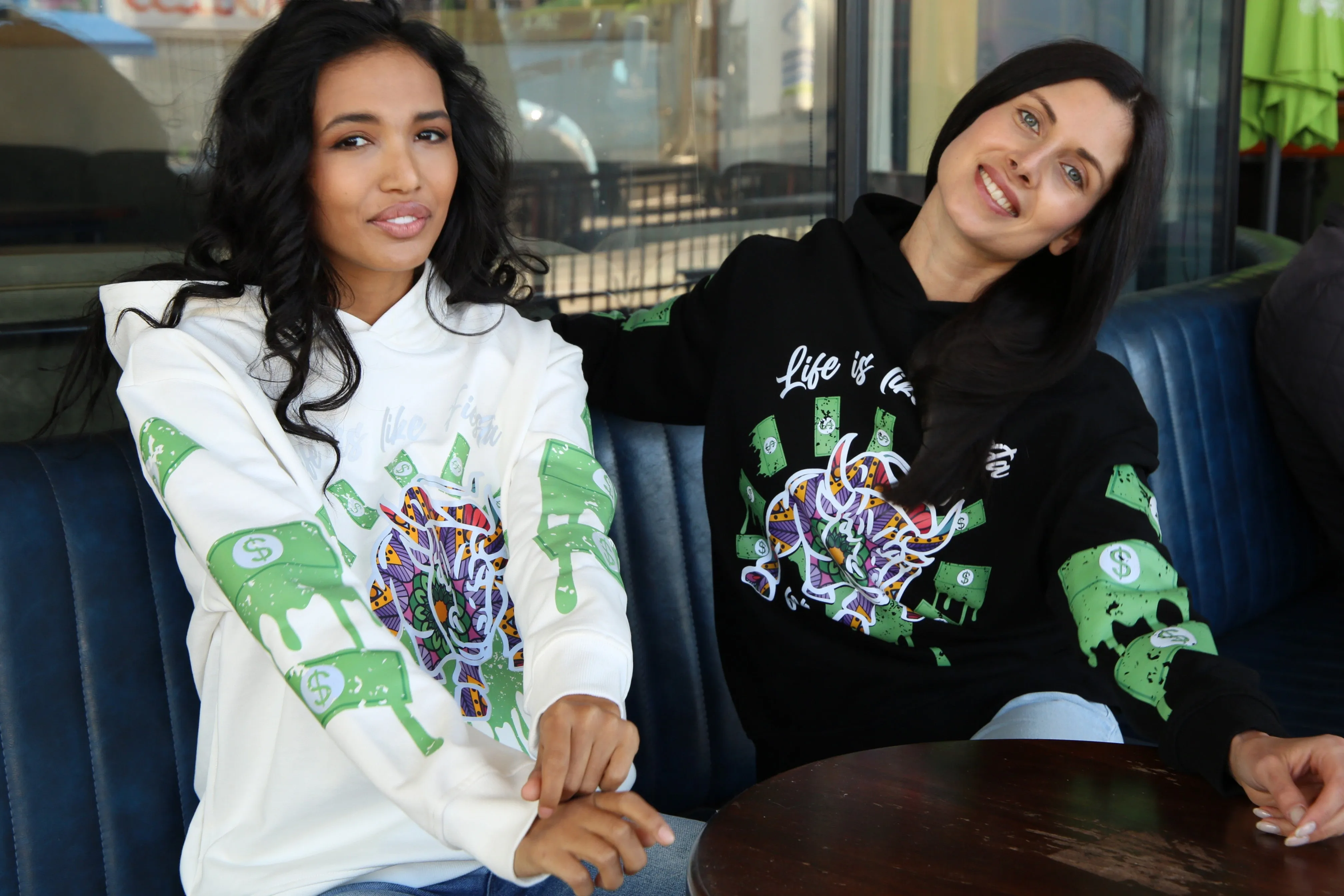 Fiesta Bull Reflective Affirmation Hoodie - White