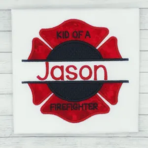 Firefighter Maltese Cross- Name Shirt