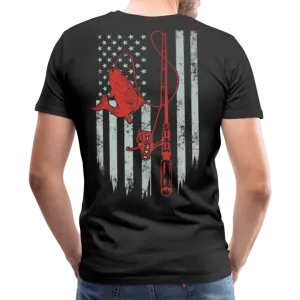 Fishing Flag Men's Premium T-Shirt (KS1016)