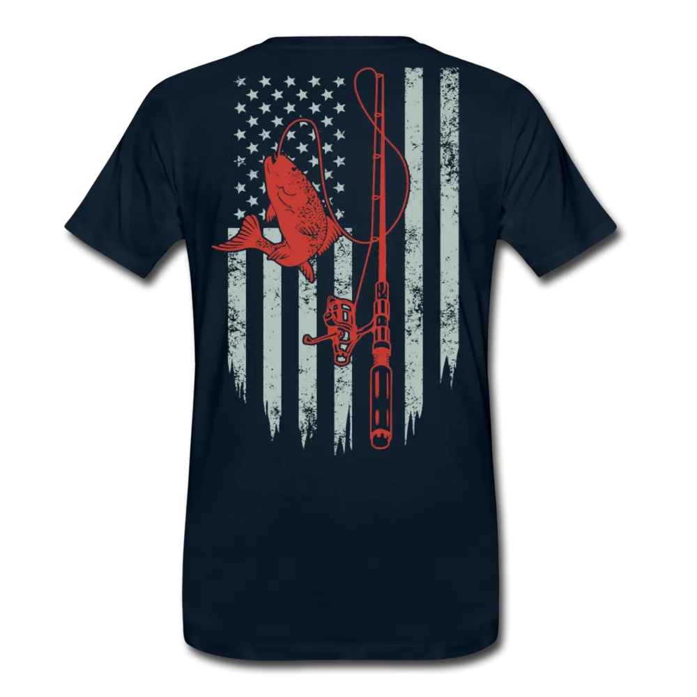 Fishing Flag Men's Premium T-Shirt (KS1016)
