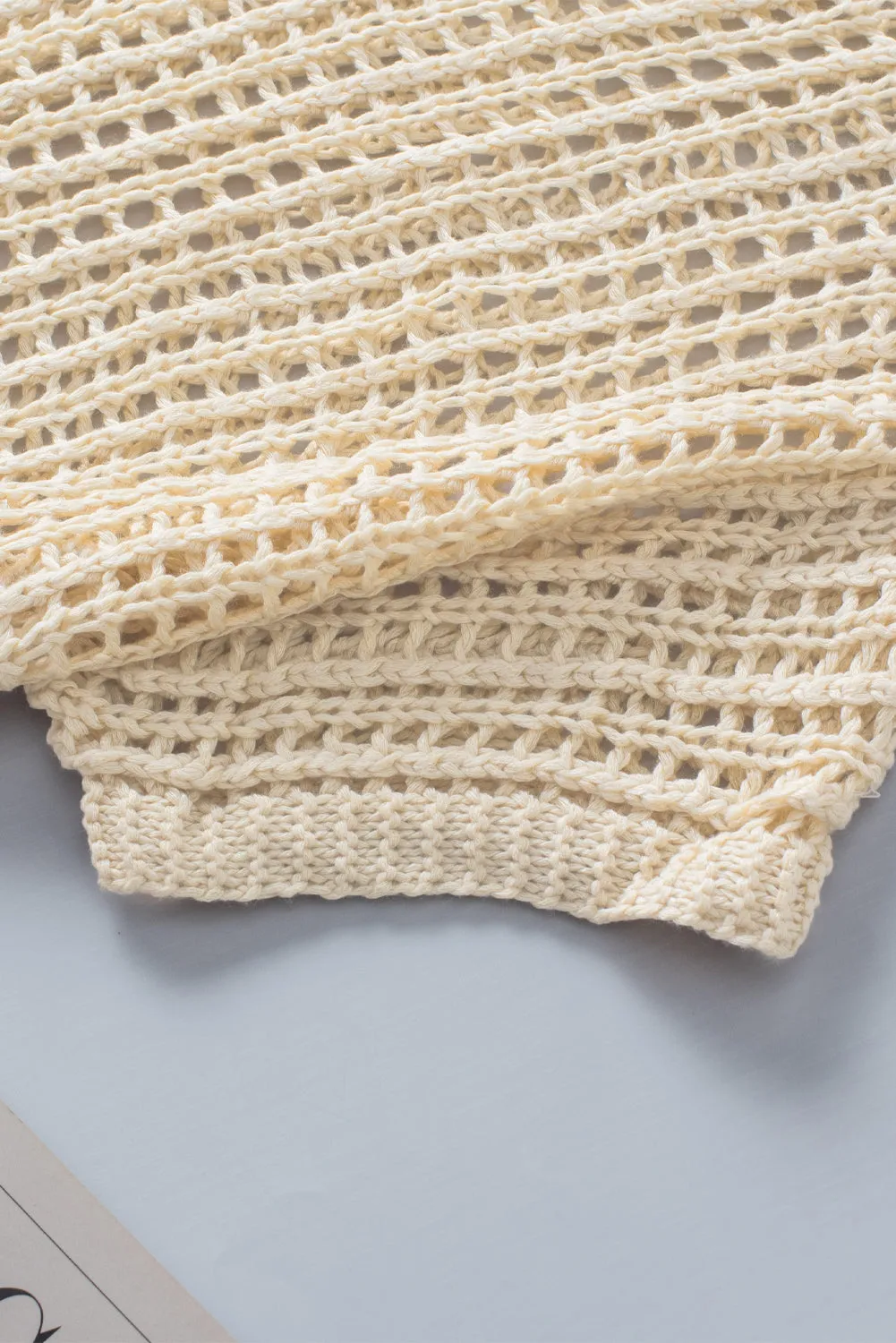 Fishnet Knit Sweater Tee