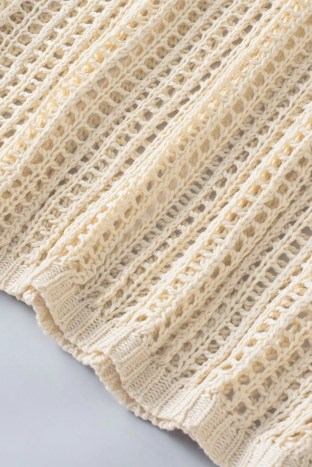 Fishnet Knit Sweater Tee