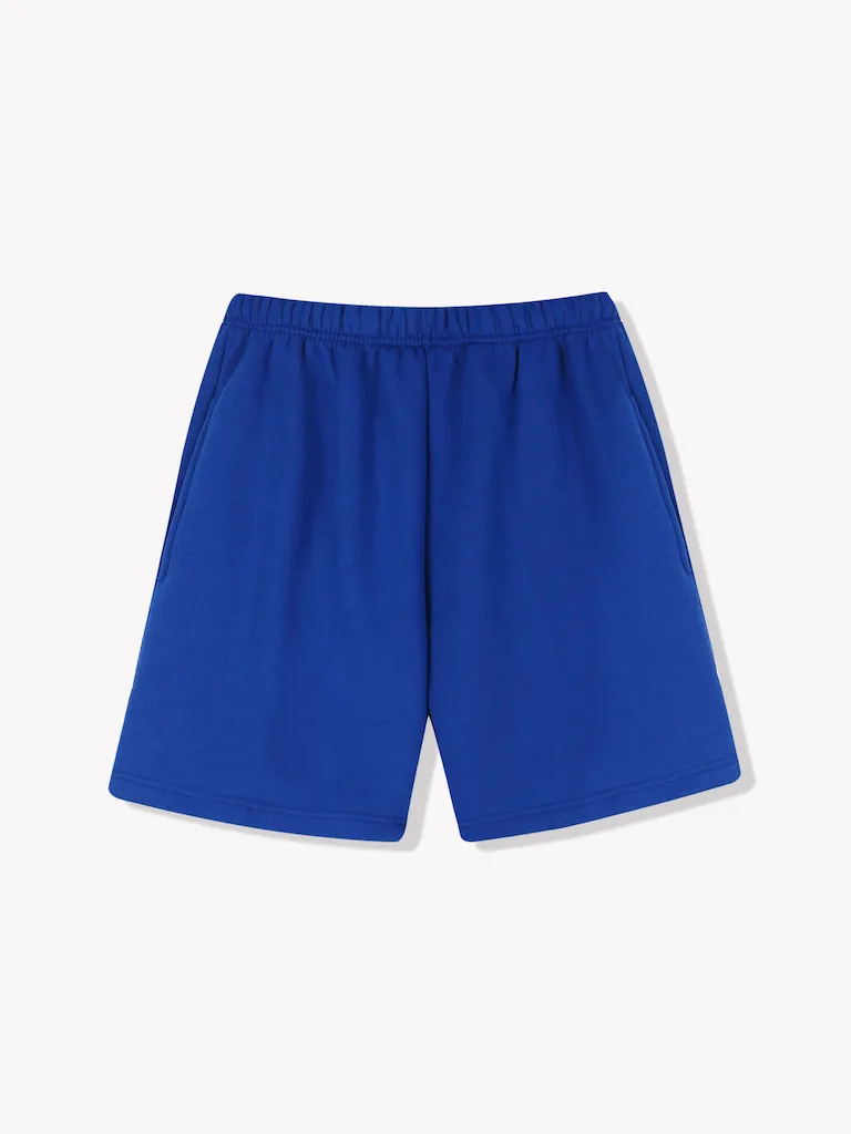 Fleece Sweat Shorts-Royal